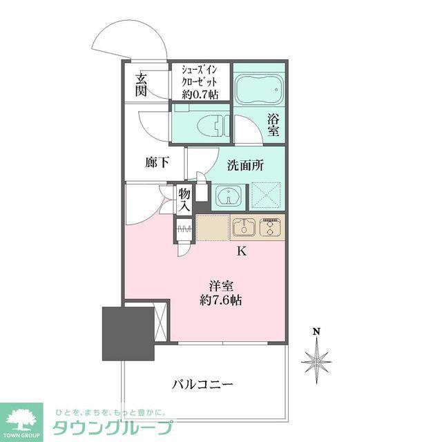 大崎ステーションレジデンス(ワンルーム/18階)の間取り写真