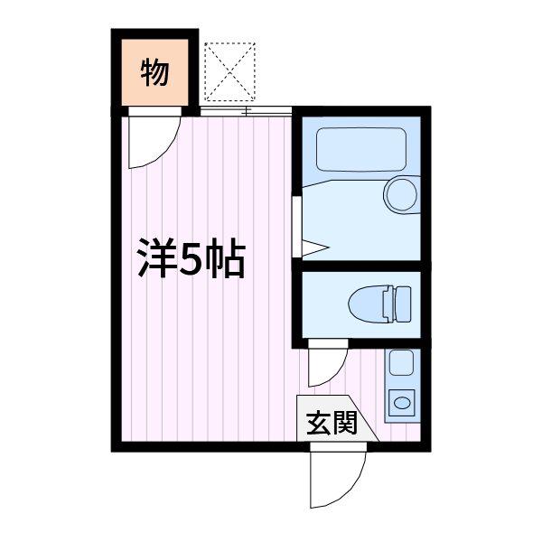 アミティマツムラ(ワンルーム/1階)の間取り写真