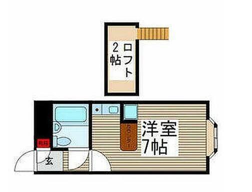 ベルピア 安浦第3(ワンルーム/2階)の間取り写真