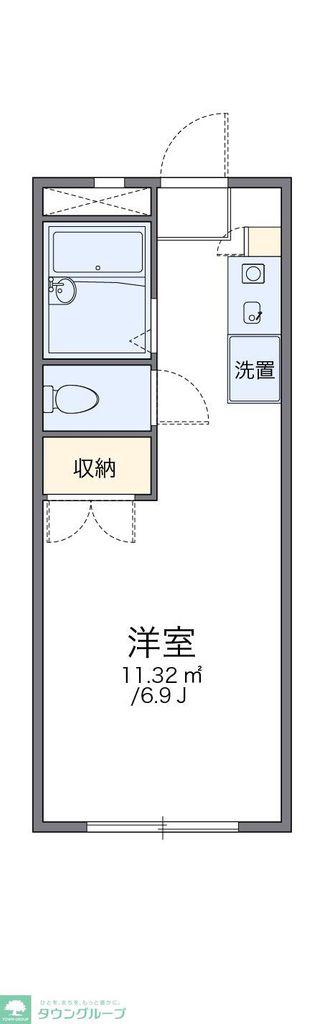 レオパレスANNEX新川崎(1K/3階)の間取り写真
