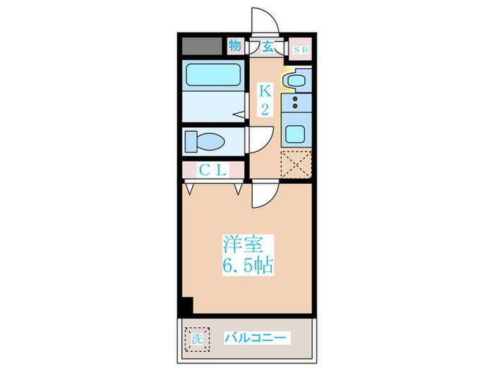 BSレジデンス四谷(1K/3階)の間取り写真