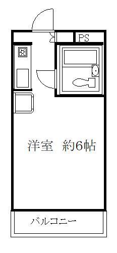キャッスル野毛中央(ワンルーム/3階)の間取り写真