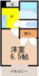 メゾンプレステージB棟(1K/2階)の間取り写真