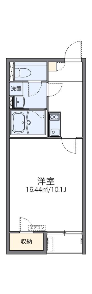 レオネクストプランドール(1K/2階)の間取り写真