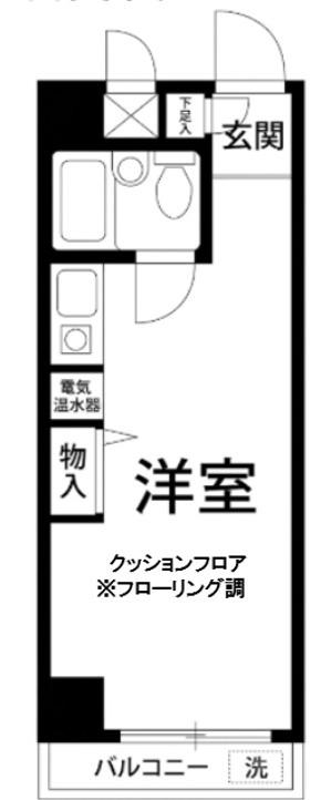 エヴェナール方南町(ワンルーム/3階)の間取り写真