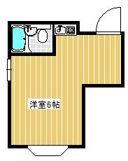 ラフォーレ中原(ワンルーム/2階)の間取り写真