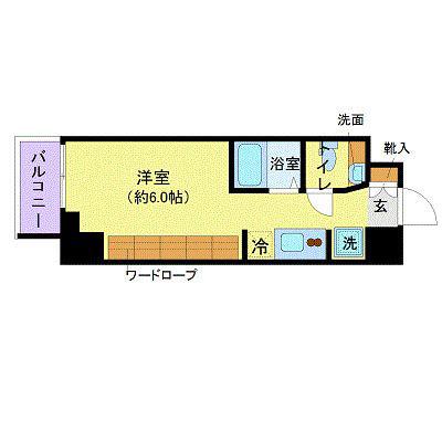 ステージグランデ大宮(ワンルーム/7階)の間取り写真
