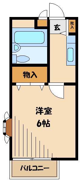 メゾンド・ボヌール(1K/2階)の間取り写真
