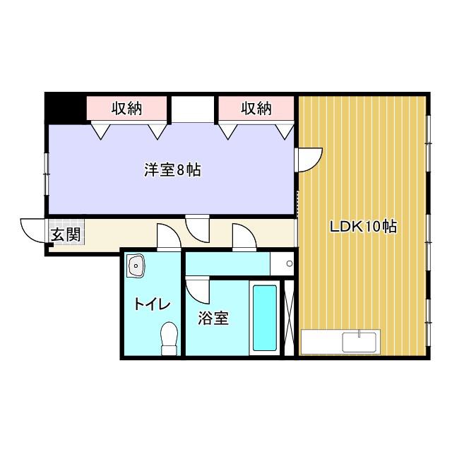 新大宮扇ビル(1LDK/5階)の間取り写真