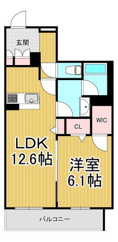 ハワード コート(1LDK/2階)の間取り写真