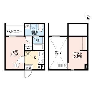 アコモ大高 (1K/2階)の間取り写真