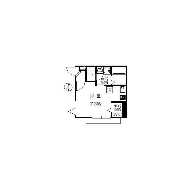 GRACE RESIDENCE(ワンルーム/1階)の間取り写真