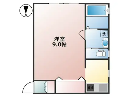 AMUT(ワンルーム/1階)の間取り写真