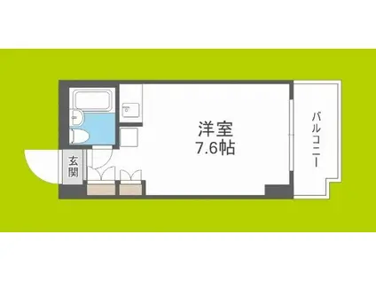 メゾン第5新大阪(ワンルーム/6階)の間取り写真
