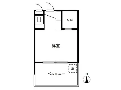 セーヴル小金井(ワンルーム/3階)の間取り写真