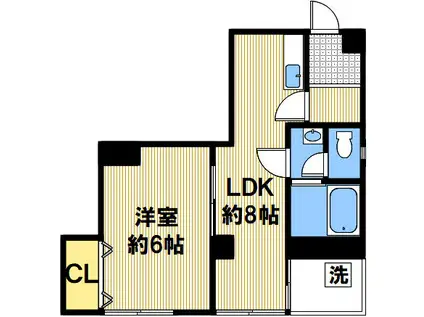 竹内マンション(1LDK/3階)の間取り写真