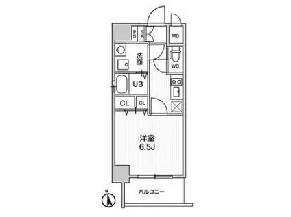 LA DOUCEUR今池南(1K/7階)の間取り写真