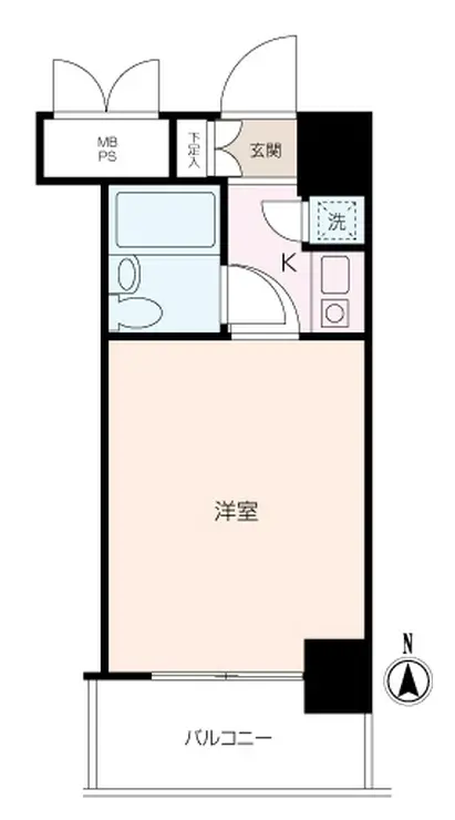 クリオ平塚参番館 5階階 間取り