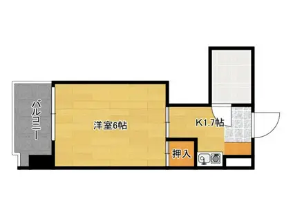 第一観音町ビル(ワンルーム/5階)の間取り写真