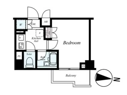 ルーブル蒲田南六番館(1K/5階)の間取り写真