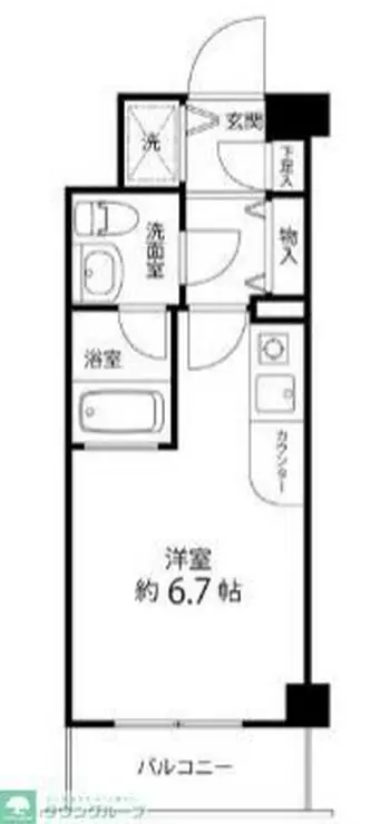 サンセール与野本町 3階階 間取り