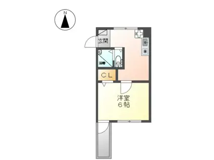 田中ビル(1K/7階)の間取り写真