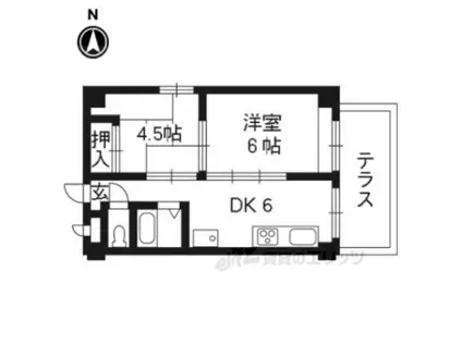 ハイツグロース(2DK/2階)の間取り写真