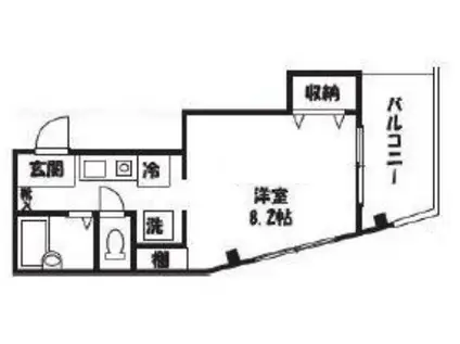 リライアンスコート志村(ワンルーム/5階)の間取り写真