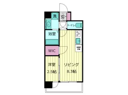 CERESドーム前(1LDK/5階)の間取り写真