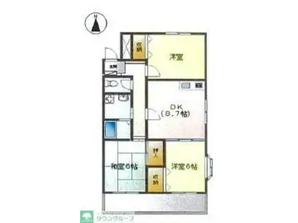 サン・エクセレンス(3LDK/2階)の間取り写真