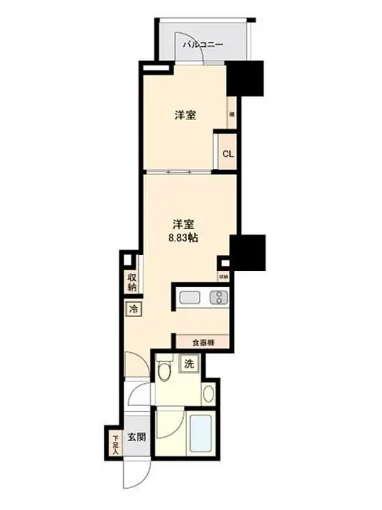 パティオ神田 9階階 間取り