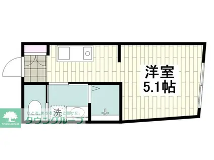 西小山レーベル(ワンルーム/3階)の間取り写真