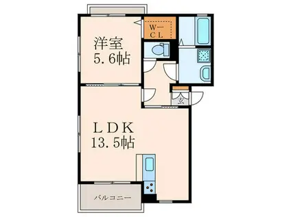 メゾン エパヌイ(1LDK/3階)の間取り写真