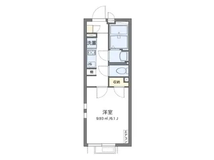 クレイノル ディネ(1K/3階)の間取り写真