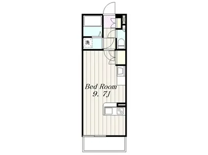 ミランダグラン ルミエール(ワンルーム/2階)の間取り写真