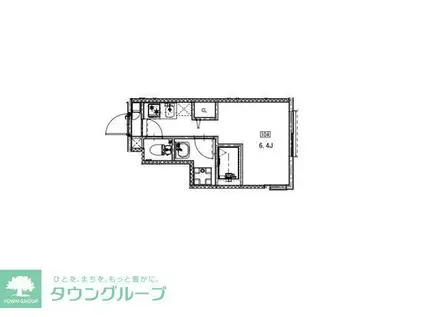 ソルナクレイシア学芸大学(ワンルーム/1階)の間取り写真