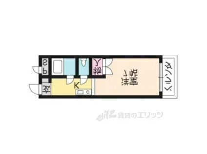 グロリアハイツ(1K/2階)の間取り写真