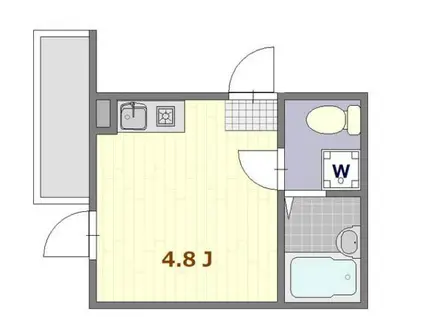 グランデシャンテ池袋(ワンルーム/1階)の間取り写真