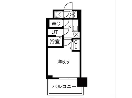 レジュールアッシュ緑橋駅前(1K/2階)の間取り写真
