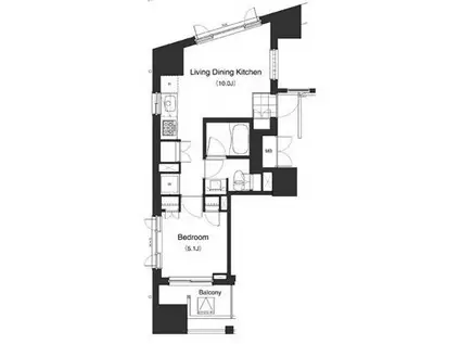 プライムアーバン本駒込(1LDK/6階)の間取り写真
