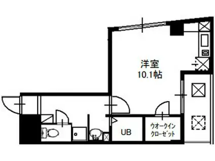 Mプラザ布施弐番館(ワンルーム/2階)の間取り写真