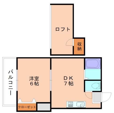 ウイングプラザ21(1DK/1階)の間取り写真