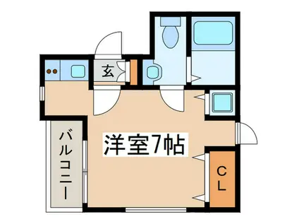 バローネ松越(ワンルーム/2階)の間取り写真