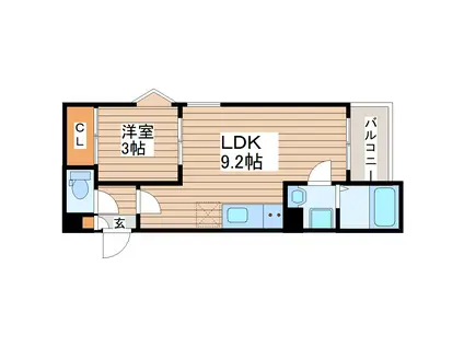 REGALEST AI.RESORT(1LDK/2階)の間取り写真