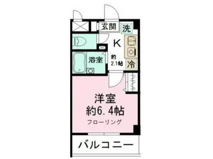 ミリアビタNO5(1K/8階)の間取り写真