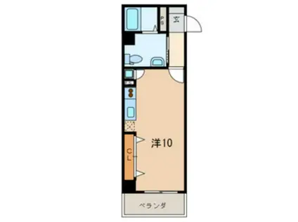 S・Kビル(ワンルーム/4階)の間取り写真