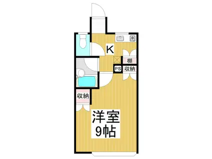 エルシャンテ(1K/2階)の間取り写真