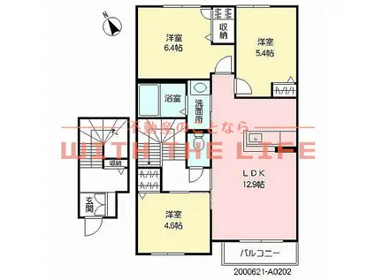 パストラル久留米(3LDK/2階)の間取り写真