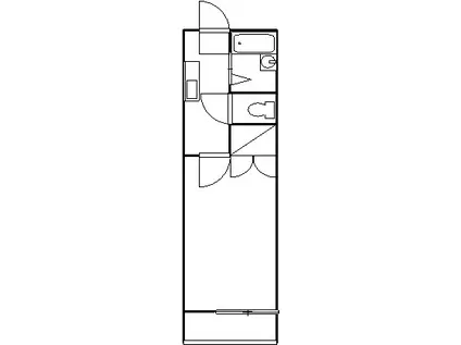 ハイツK2(1K/1階)の間取り写真