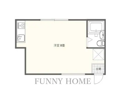 ハウスようこう(ワンルーム/1階)の間取り写真